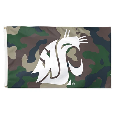 WinCraft Washington State Cougars 3' x 5' Single-Sided Deluxe Camo Flag