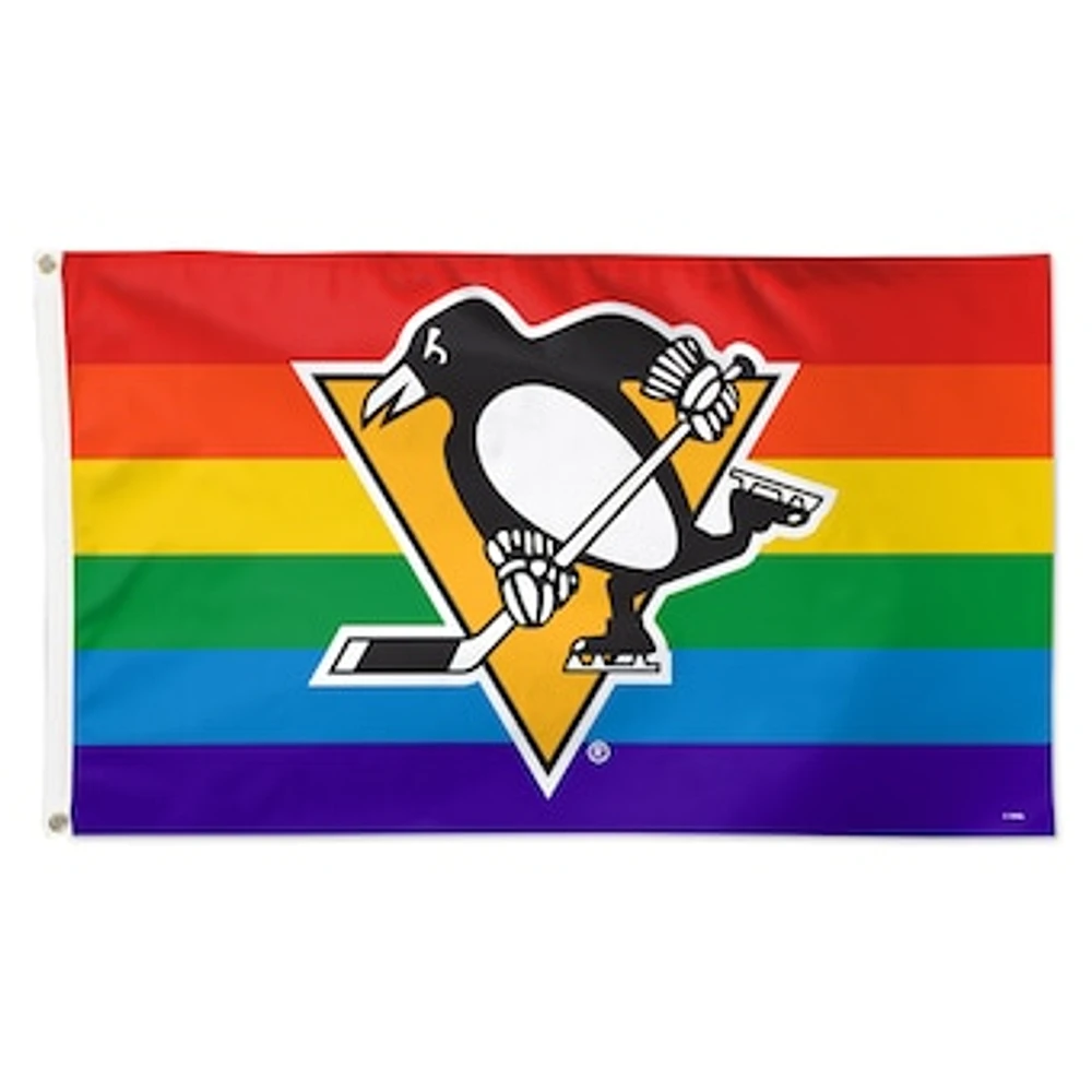 WinCraft Pittsburgh Penguins 3' x 5' Single-Sided Deluxe Team Pride Flag