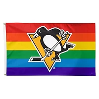 WinCraft Pittsburgh Penguins 3' x 5' Single-Sided Deluxe Team Pride Flag