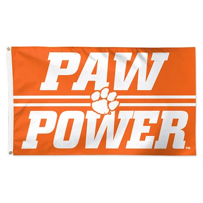 WinCraft Clemson Tigers 3' x 5' Single-Sided Deluxe Team Slogan Flag
