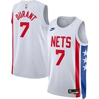 Men's Nike Kevin Durant White Brooklyn Nets Swingman Jersey - Classic Edition