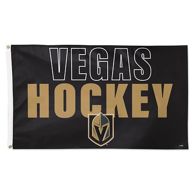 WinCraft Vegas Golden Knights 3' x 5' Single-Sided Team Location Deluxe Flag