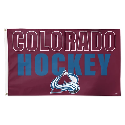 WinCraft Colorado Avalanche 3' x 5' Single-Sided Team Location Deluxe Flag