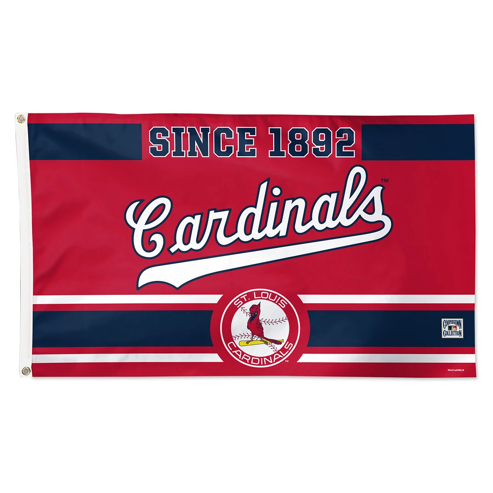 WinCraft St. Louis Cardinals 3' x 5' Single-Sided Franchise Establishment Deluxe Flag