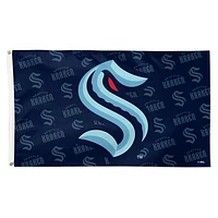 WinCraft Seattle Kraken 3' x 5' Single-Sided Deluxe Game Day Team Flag