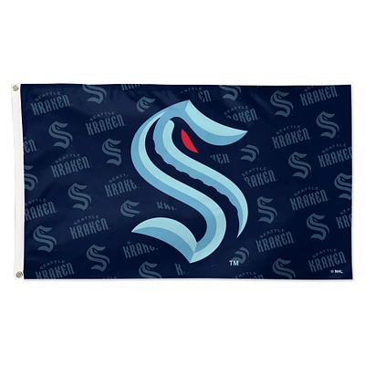 WinCraft Seattle Kraken 3' x 5' Single-Sided Deluxe Game Day Team Flag