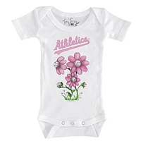 Infant Tiny Turnip White Athletics Blooming Baseballs Bodysuit
