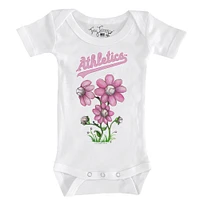 Infant Tiny Turnip White Athletics Blooming Baseballs Bodysuit