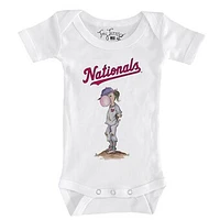Infant Tiny Turnip White Washington Nationals Bubbles Bodysuit