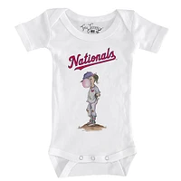 Infant Tiny Turnip White Washington Nationals Bubbles Bodysuit