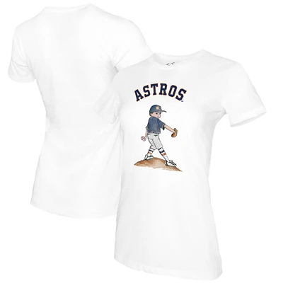 Women's Tiny Turnip White Houston Astros Clemente T-Shirt