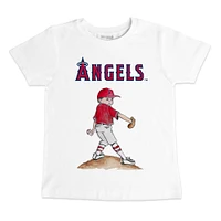 Preschool & Toddler Tiny Turnip White Los Angeles Angels Clemente T-Shirt