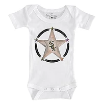 Infant Tiny Turnip White Chicago Sox Military Star Bodysuit