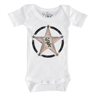 Infant Tiny Turnip White Chicago Sox Military Star Bodysuit