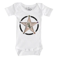 Infant Tiny Turnip White Chicago Sox Military Star Bodysuit