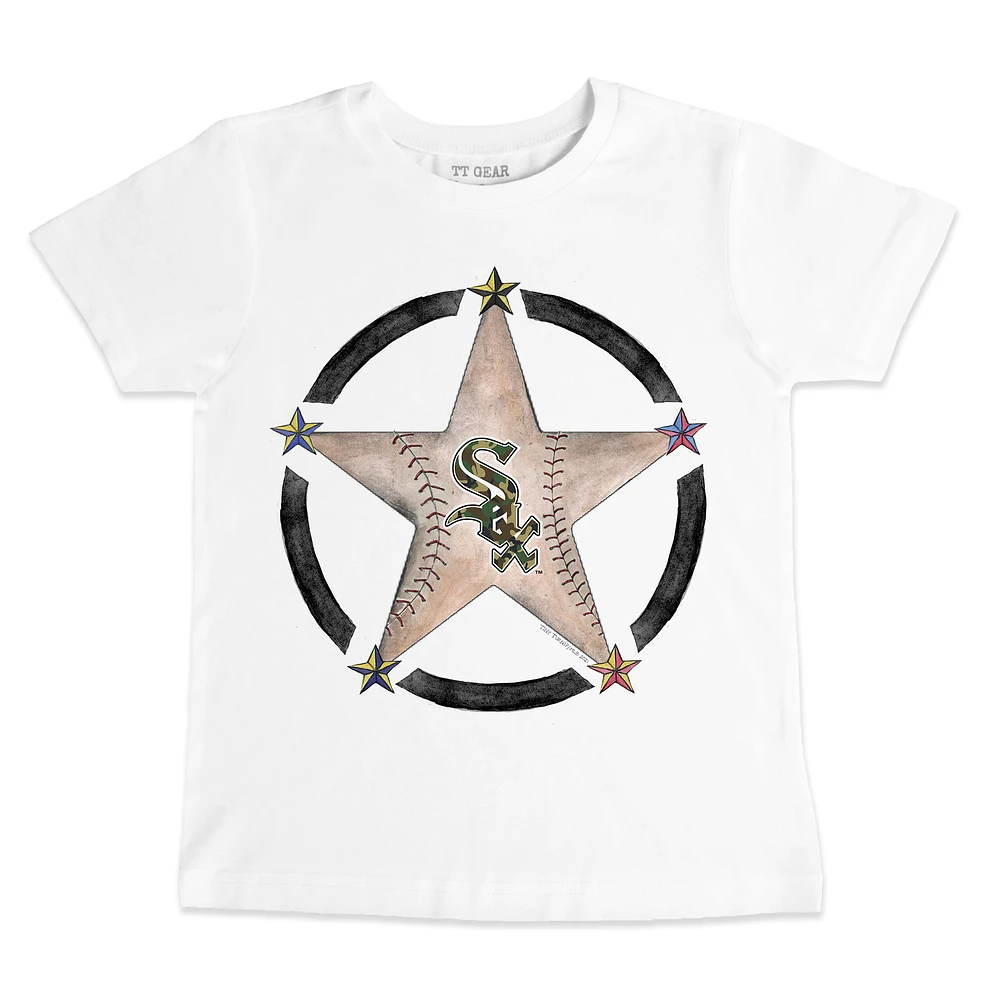 Youth Tiny Turnip White Chicago Sox Military Star T-Shirt