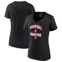 Women's Fanatics Black Stanford Cardinal 2022 PAC-12 Basketball Conference Tournament Champions V-Neck T-Shirt