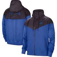 Men's Nike Charcoal/Royal Florida Gators Windrunner Raglan Full-Zip Jacket