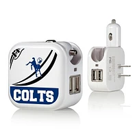 Baltimore Colts 2-in-1 Pastime Design USB Charger