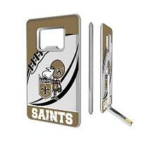 New Orleans Saints 32GB Passtime Design Credit Card USB Drive with Bottle Opener