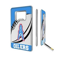 Houston Oilers 32GB Passtime Design Credit Card USB Drive with Bottle Opener