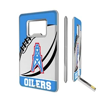 Houston Oilers 32GB Passtime Design Credit Card USB Drive with Bottle Opener