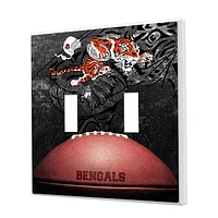 Cincinnati Bengals Legendary Design Double Toggle Lightswitch Plate