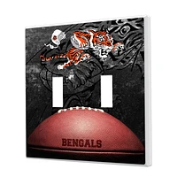 Cincinnati Bengals Legendary Design Double Toggle Lightswitch Plate