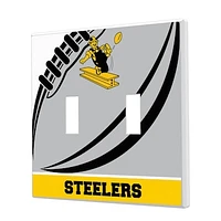 Pittsburgh Steelers Passtime Design Double Toggle Lightswitch Plate