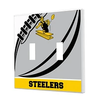 Pittsburgh Steelers Passtime Design Double Toggle Lightswitch Plate