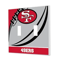 San Francisco 49ers Passtime Design Double Toggle Lightswitch Plate