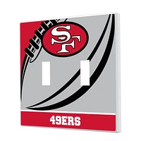 San Francisco 49ers Passtime Design Double Toggle Lightswitch Plate
