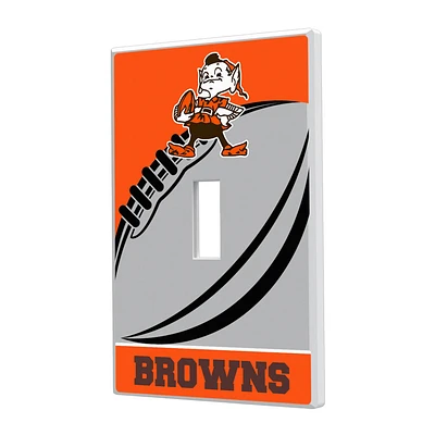 Cleveland Browns Passtime Design Single Toggle Lightswitch Plate