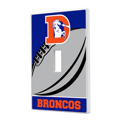 Denver Broncos Passtime Design Single Toggle Lightswitch Plate