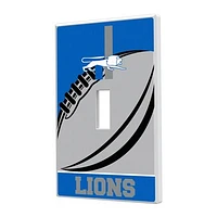 Detroit Lions Passtime Design Single Toggle Lightswitch Plate
