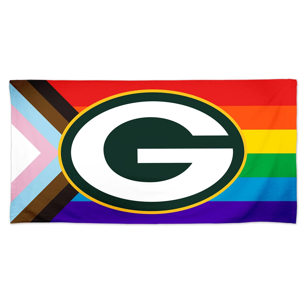 WinCraft Green Bay Packers 30'' x 60'' Pride Spectra Beach Towel