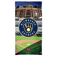 WinCraft Milwaukee Brewers 30'' x 60'' Primary Logo Stadium Spectra Beach Towel