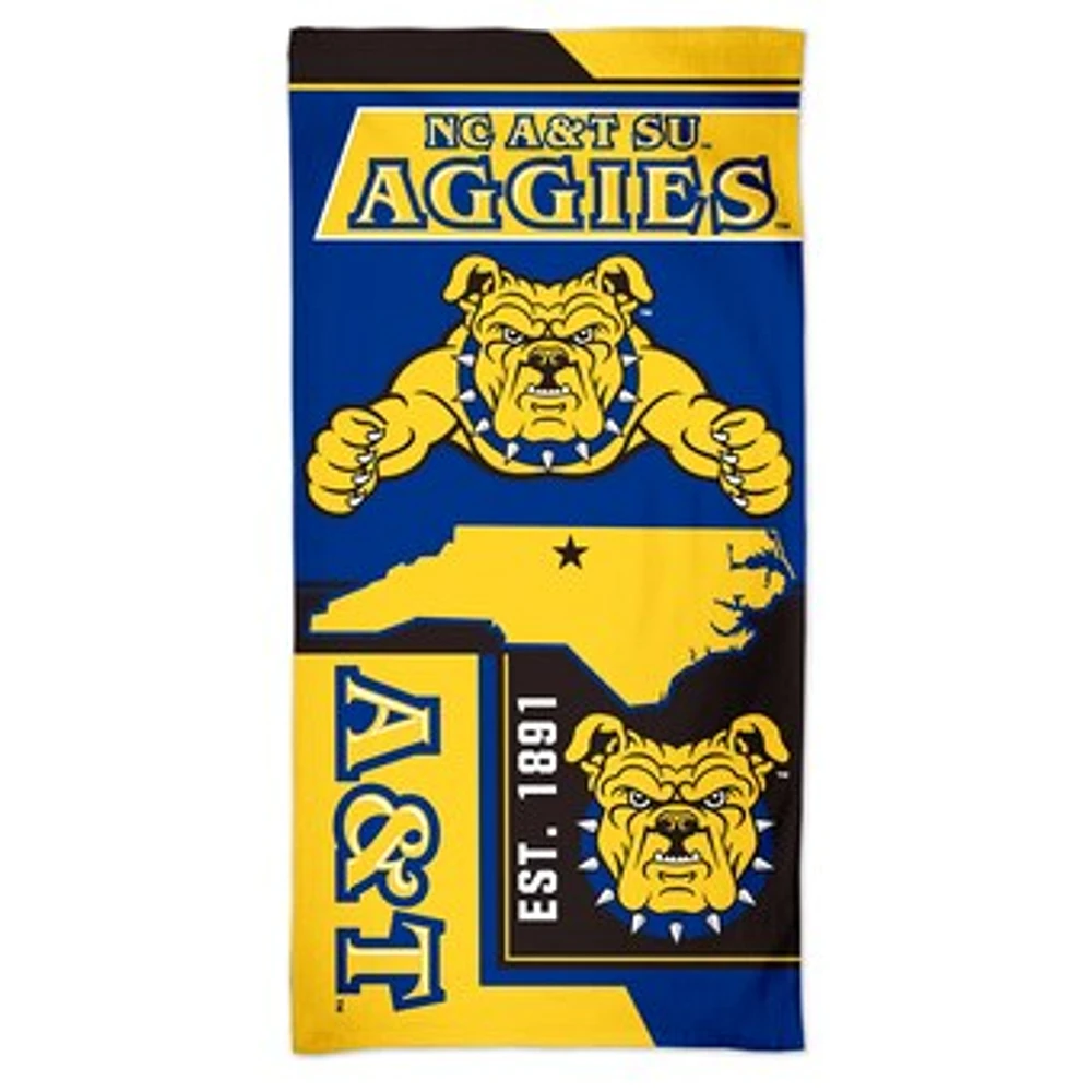 WinCraft North Carolina A&T Aggies 60'' x 30'' State Spectra Beach Towel