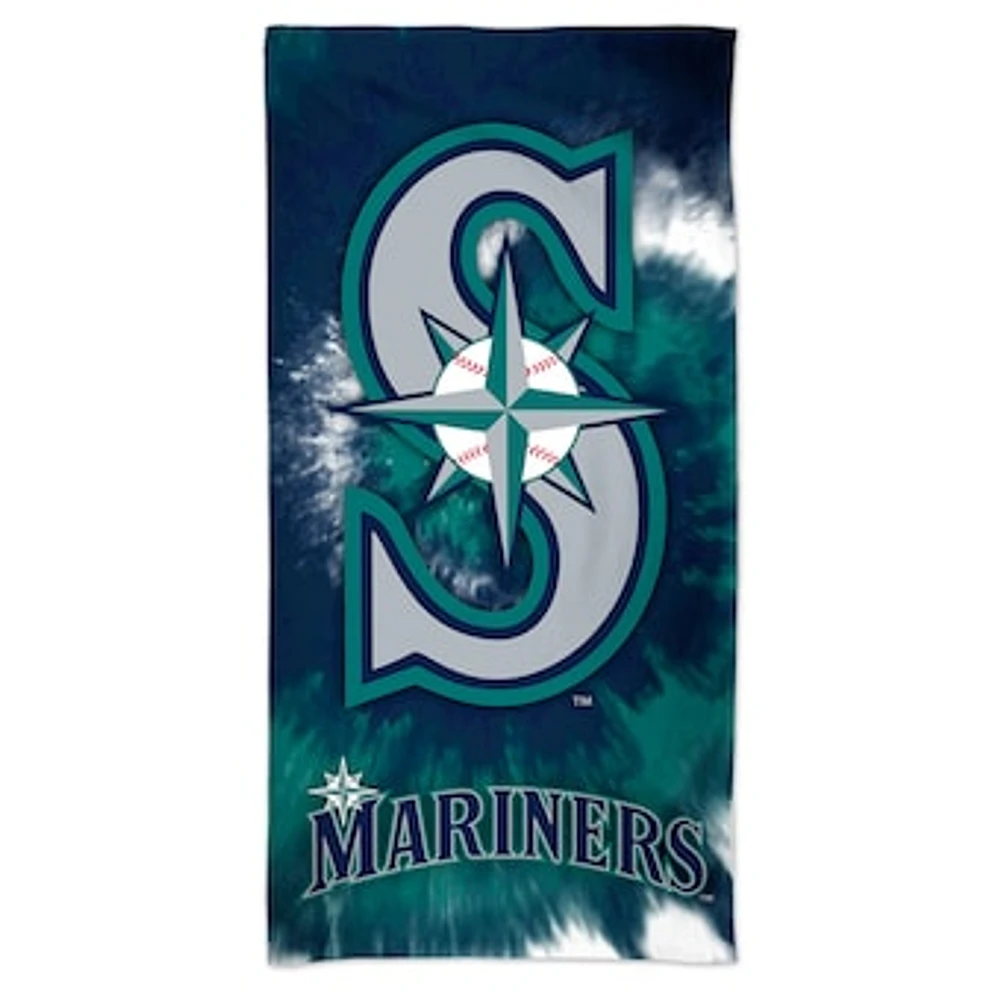 WinCraft Seattle Mariners 60'' x 30'' Tie-Dye Spectra Beach Towel