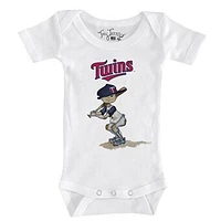 Infant Tiny Turnip White Minnesota Twins Slugger Bodysuit