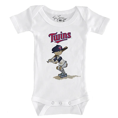 Infant Tiny Turnip White Minnesota Twins Slugger Bodysuit