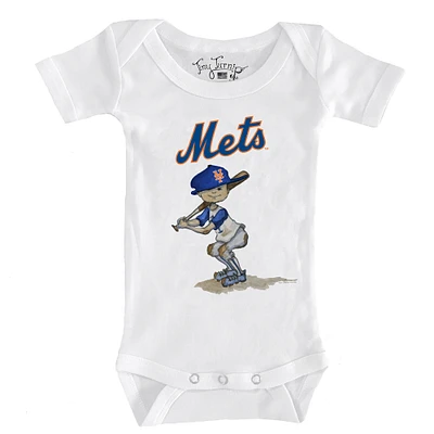 Infant Tiny Turnip White New York Mets Slugger Bodysuit
