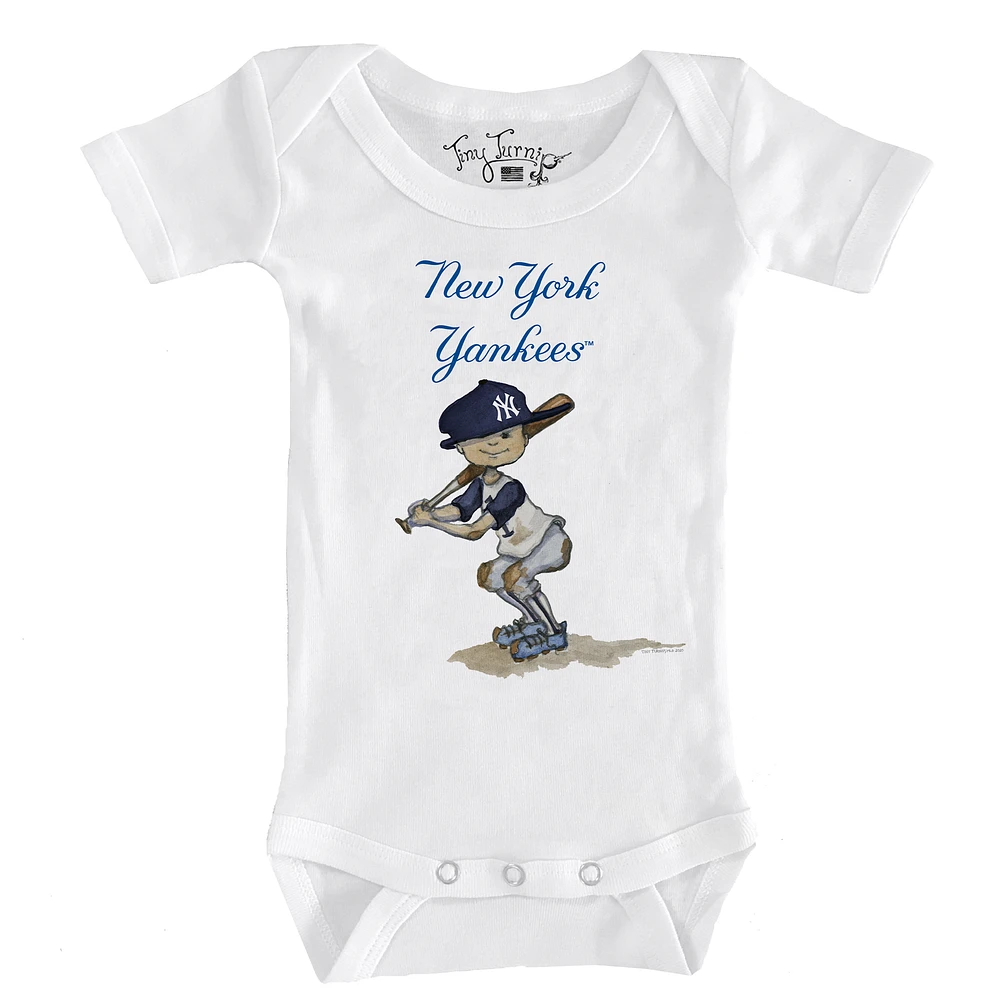 Infant Tiny Turnip White New York Yankees Slugger Bodysuit