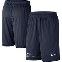 Men's Nike Navy Marquette Golden Eagles Performance Mesh Shorts