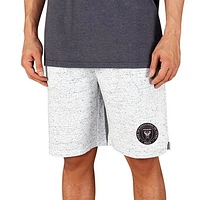 Men's Concepts Sport White/Charcoal Inter Miami CF Throttle Knit Jam Shorts