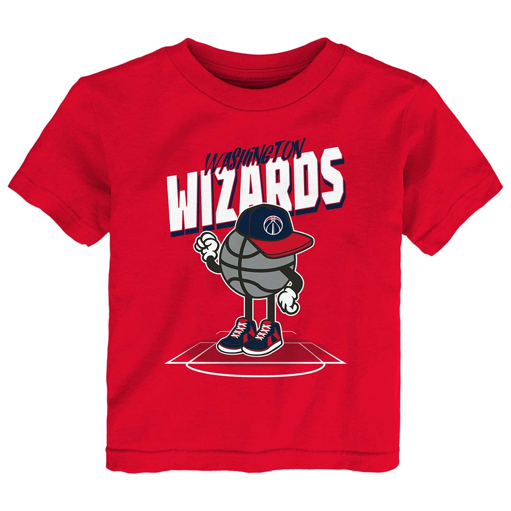 Toddler Red Washington Wizards Mr. Dribble T-Shirt