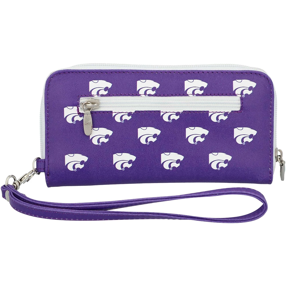 Women's Kansas State Wildcats Zip-Around Wristlet Wallet