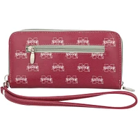 Women's Mississippi State Bulldogs Zip-Around Wristlet Wallet