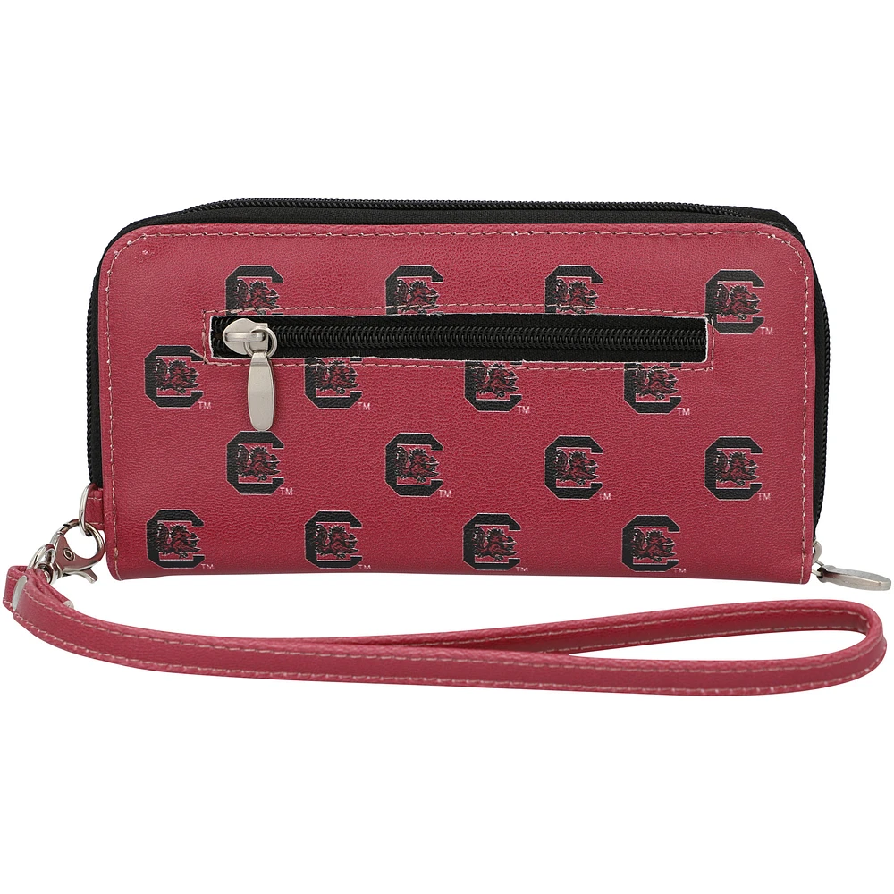 Women's South Carolina Gamecocks Zip-Around Wristlet Wallet