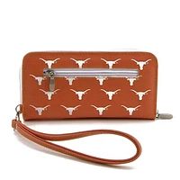 Women's Texas Longhorns Zip-Around Wristlet Wallet